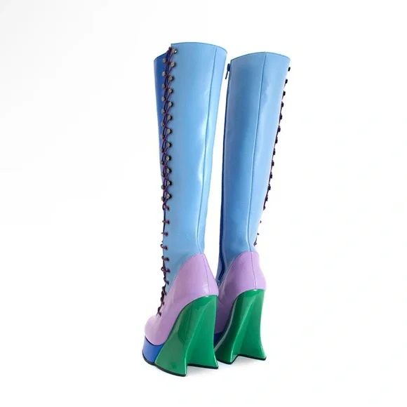 Grand National Tall Platform Boot. Fluevog. - Picture 5 of 8